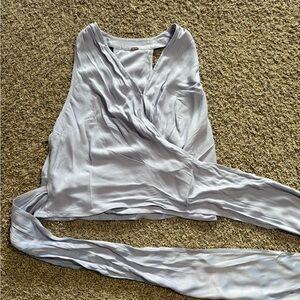 Free People Light Blue Crop Top